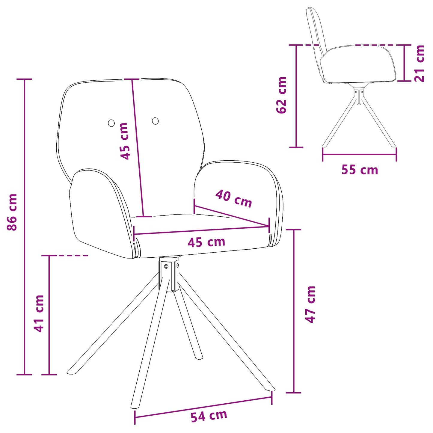 Draai Eetstoelen 4 pcs Nep Suede Leer Legergroen is nu te koop bij PeponiXL, paradijselijk wonen!