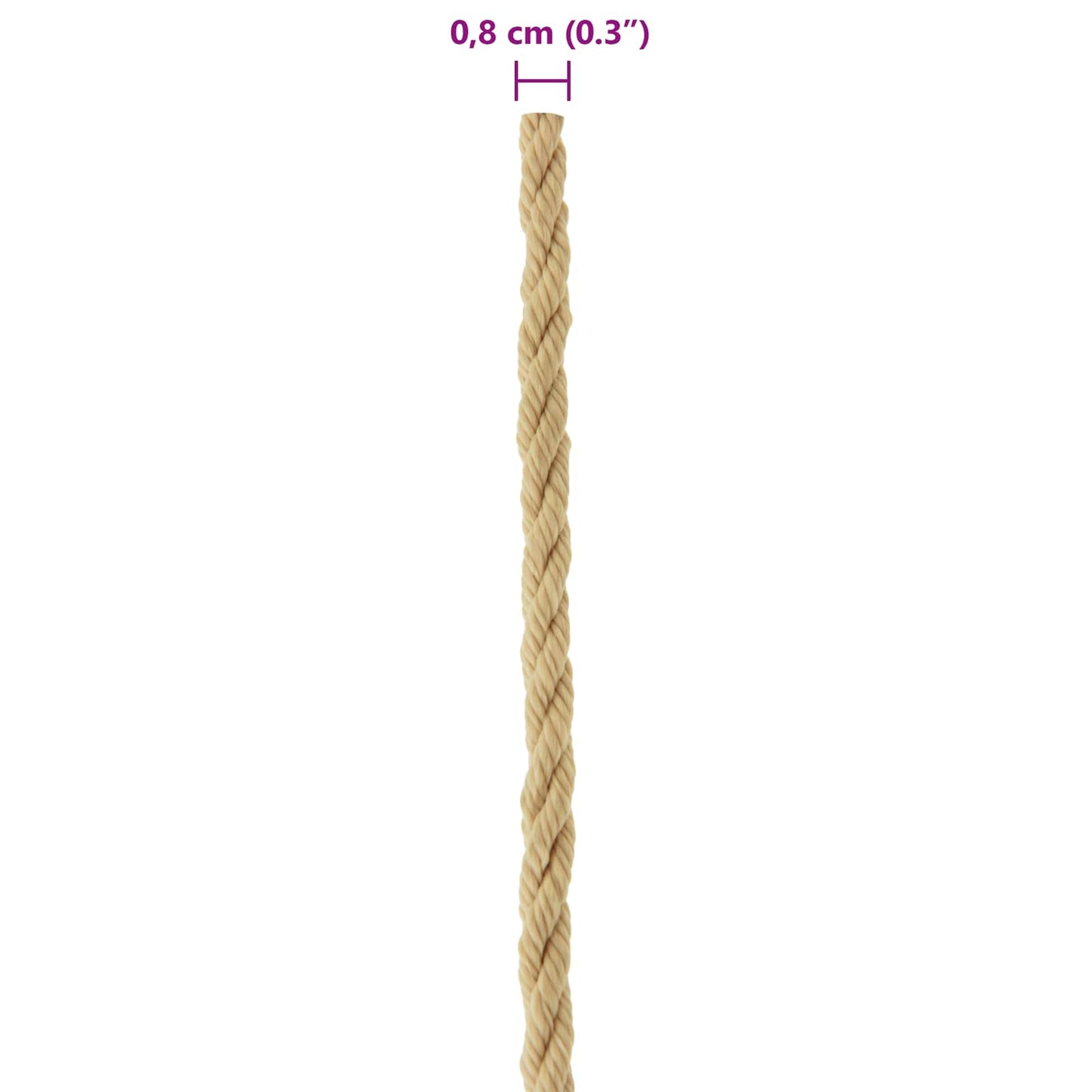 Boottouw 0.8 mm 50 m Naturel is nu te koop bij PeponiXL, paradijselijk wonen!