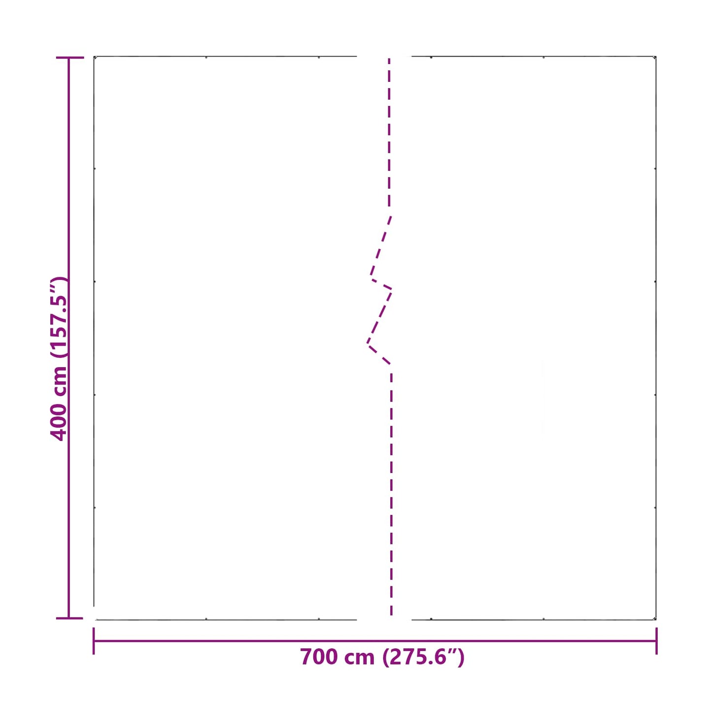 Afdekzeil met oogjes Doorzichtig 7 x 4 m Polyetheen is nu te koop bij PeponiXL, paradijselijk wonen!
