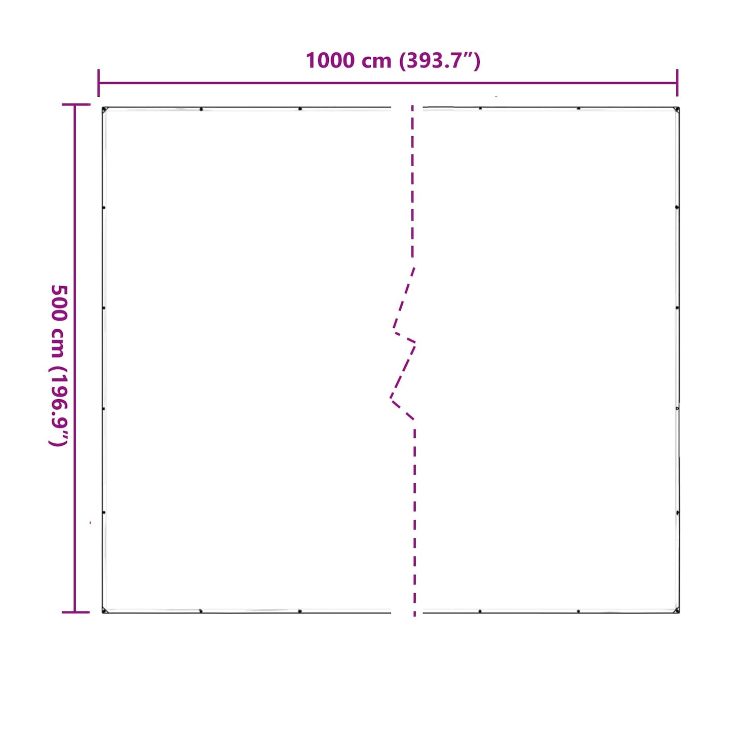 Zeil met Oogjes Doorzichtig 5 x 10 m Polyetheen is nu te koop bij PeponiXL, paradijselijk wonen!