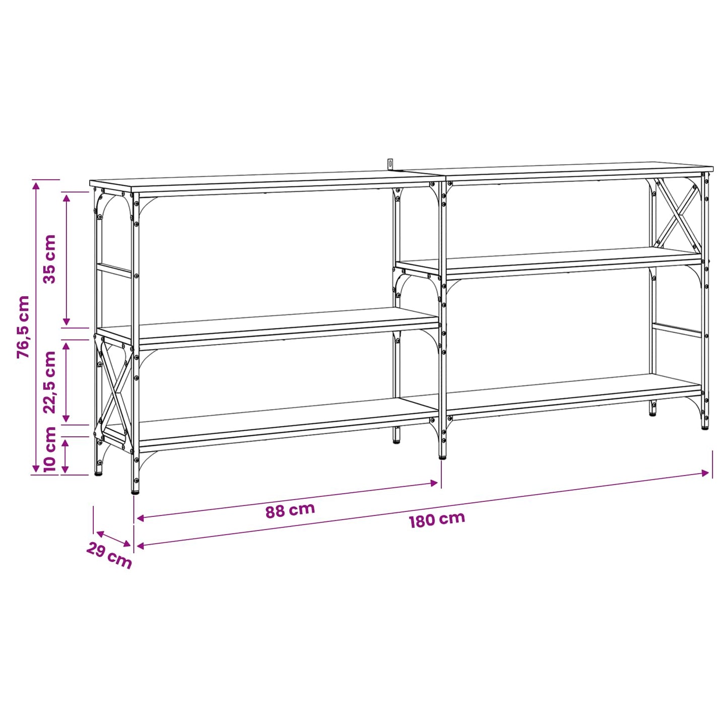 Wandtafel metaal PB is nu te koop bij PeponiXL, paradijselijk wonen!