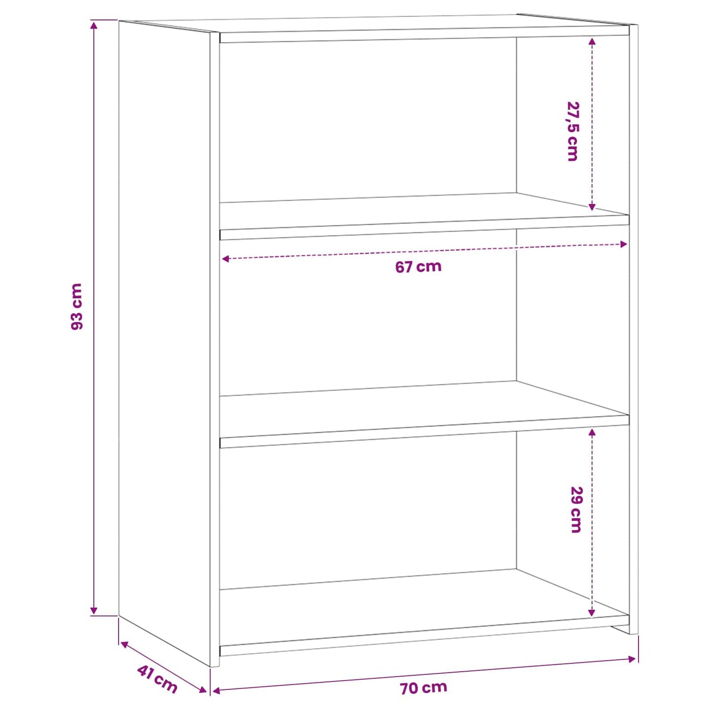 Dressoir Artisanaal eiken 70 x 41 x 93 cm Bewerkt hout is nu te koop bij PeponiXL, paradijselijk wonen!