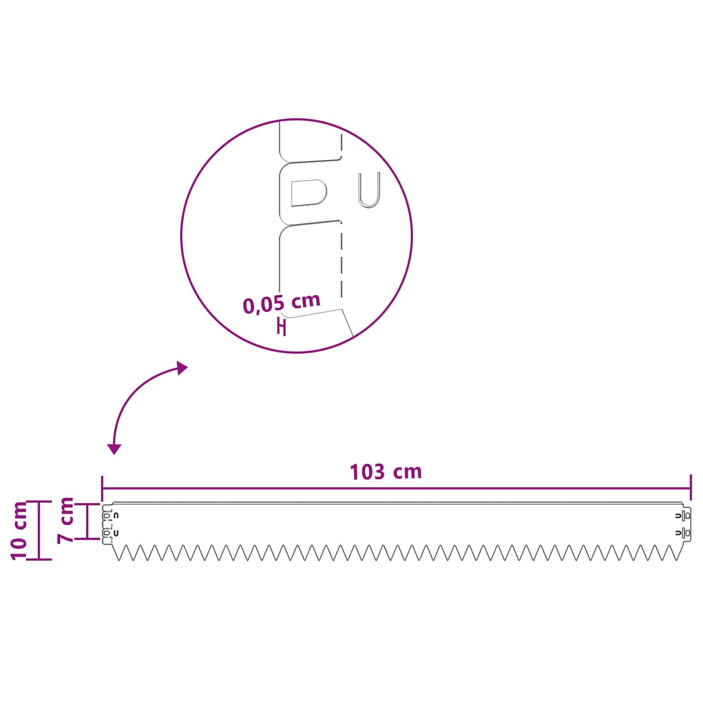 Gazonrand 30 pcs 103 x 10 cm Staal Zwart