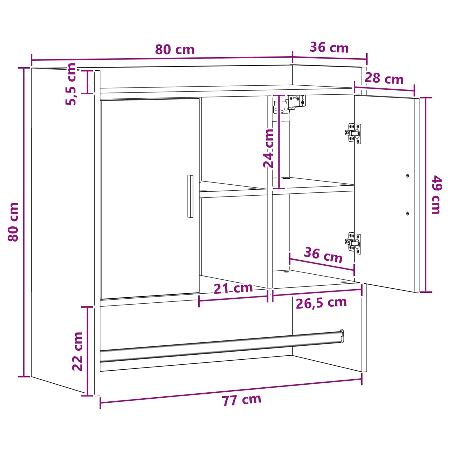 Wandplank Muurmontage Sonoma Eiken 80 x 36 x 80 cm Bewerkt hout is nu te koop bij PeponiXL, paradijselijk wonen!