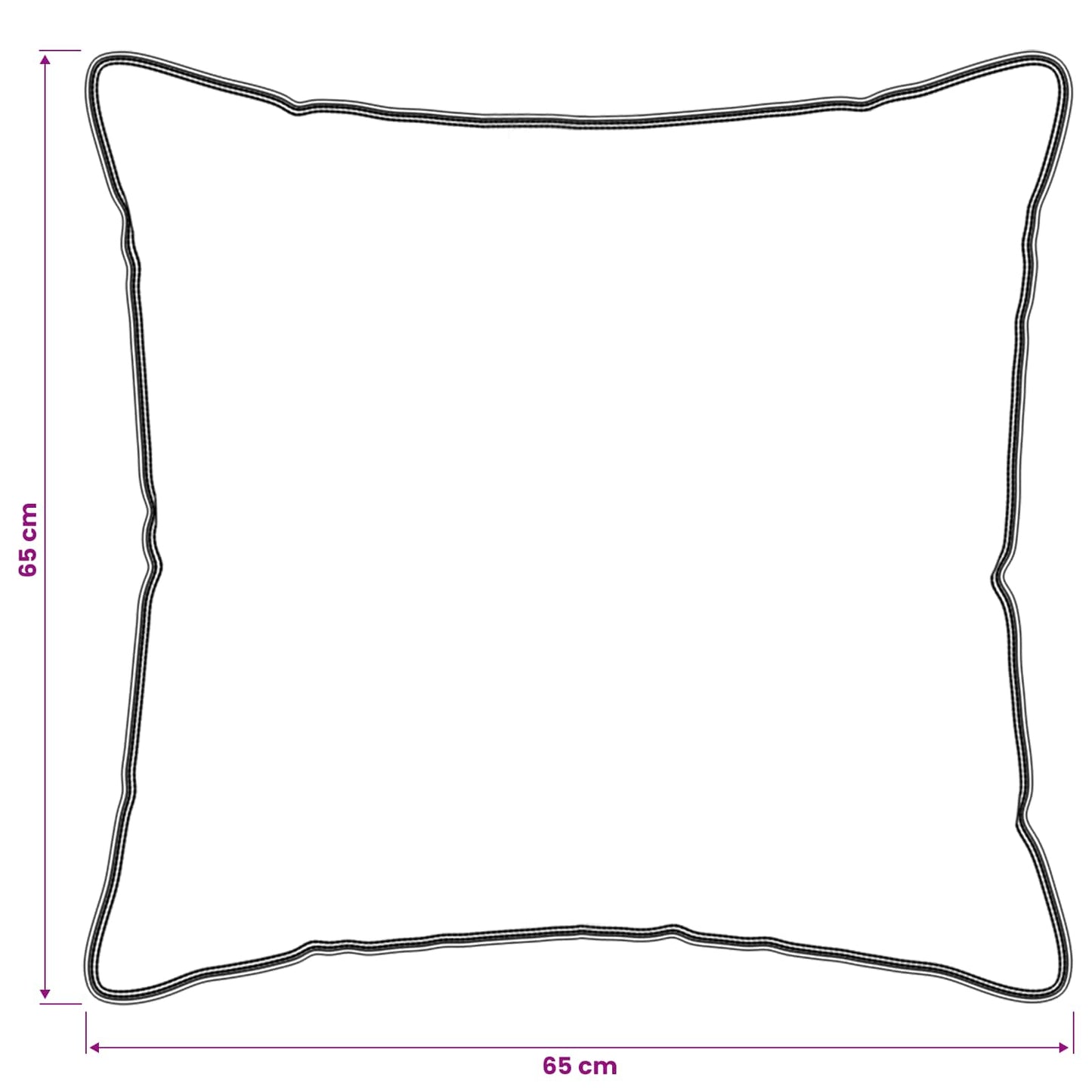 Hoofdkussen 2 pcs Wit 65 x 65 cm Bamboevezel