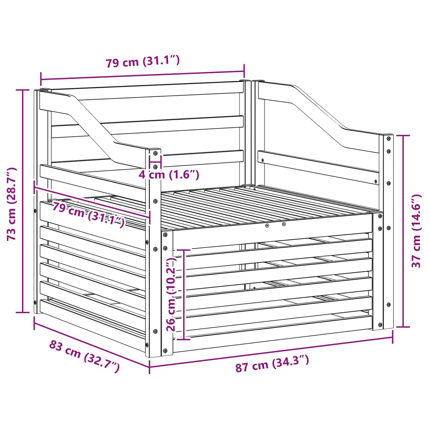 Buiten bankenset Massief Acaciahout Naturel is nu te koop bij PeponiXL, paradijselijk wonen!