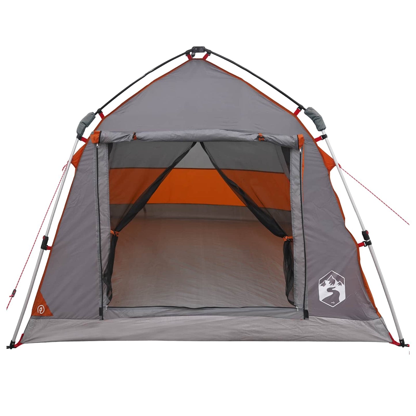 Instant Tent Water-resistant 2-persoons Grijs en Oranje is nu te koop bij PeponiXL, paradijselijk wonen!