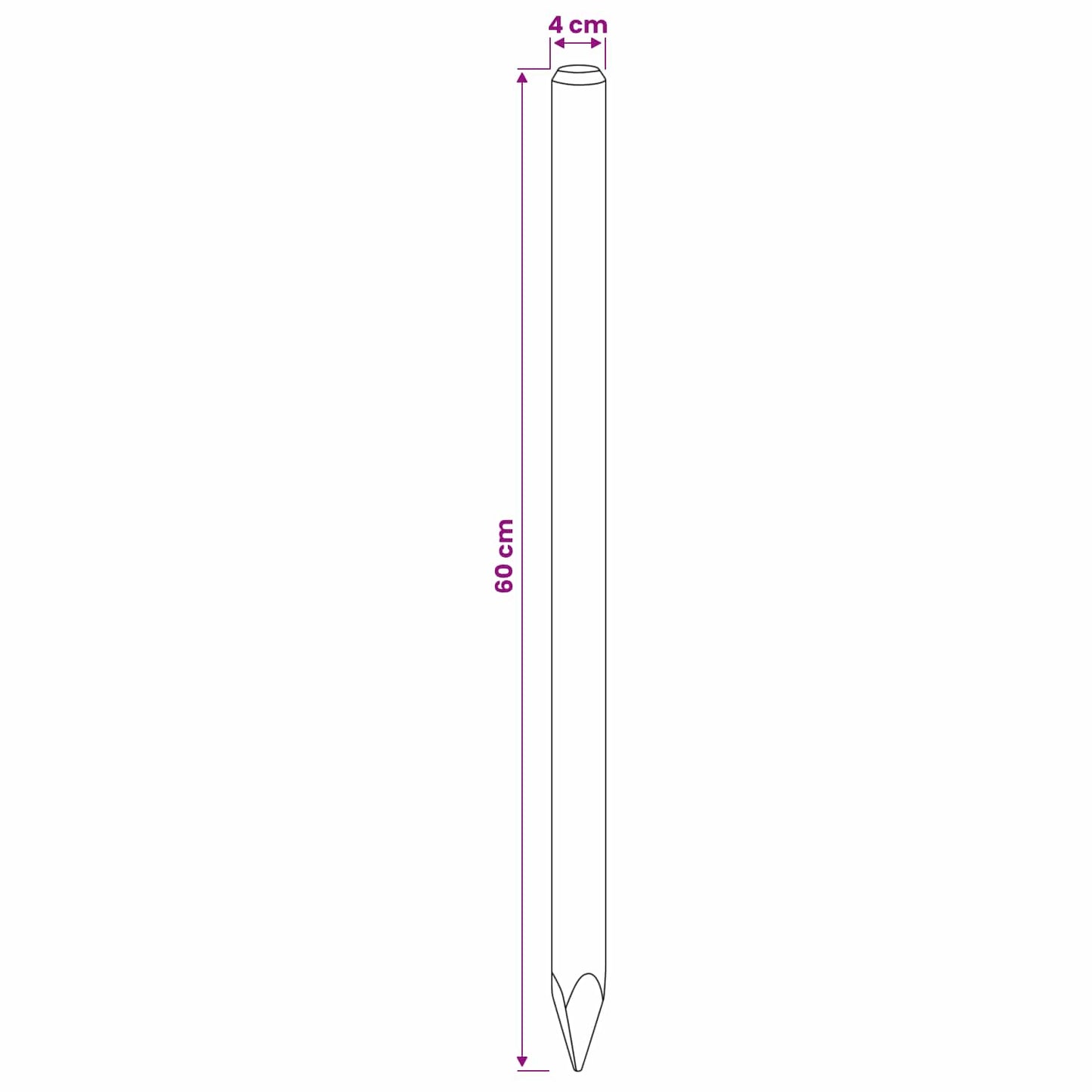 Hekpalen 15 st Groen 60 cm Massief grenenhout is nu te koop bij PeponiXL, paradijselijk wonen!
