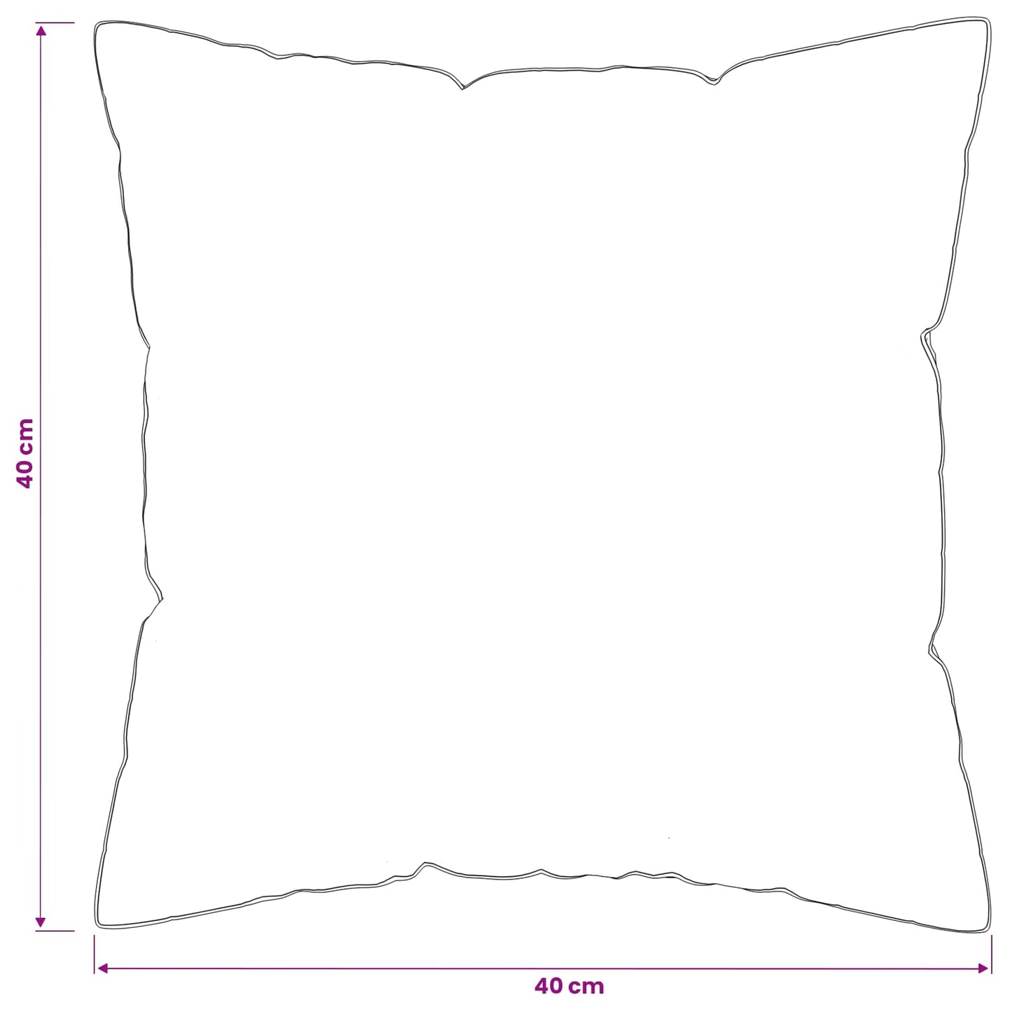 Hoofdkussen FULDA 2 pcs 40 x 40 cm 100% Ganzendons en Veer Wit