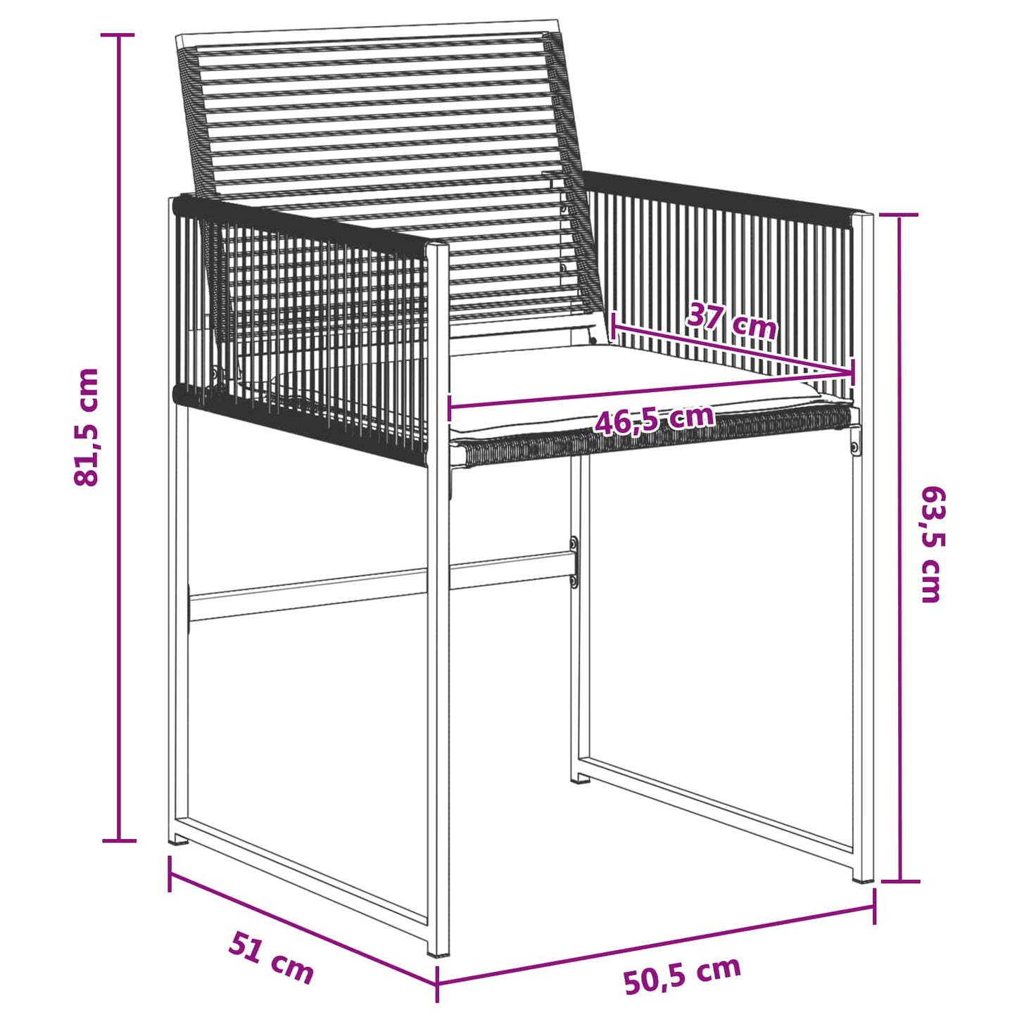 Tuin eettafelset 5 pcs Zwart poly rattan is nu te koop bij PeponiXL, paradijselijk wonen!