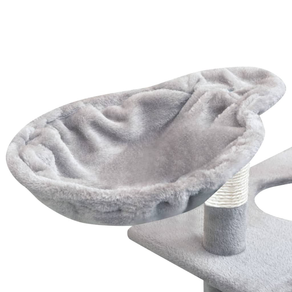 Kattenkrabpaal met sisal krabpalen 150 cm grijs is nu te koop bij PeponiXL, paradijselijk wonen!
