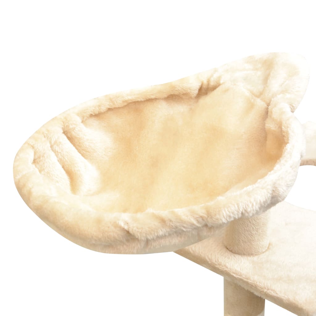 Kattenkrabpaal met sisal krabpalen 150 cm beige is nu te koop bij PeponiXL, paradijselijk wonen!