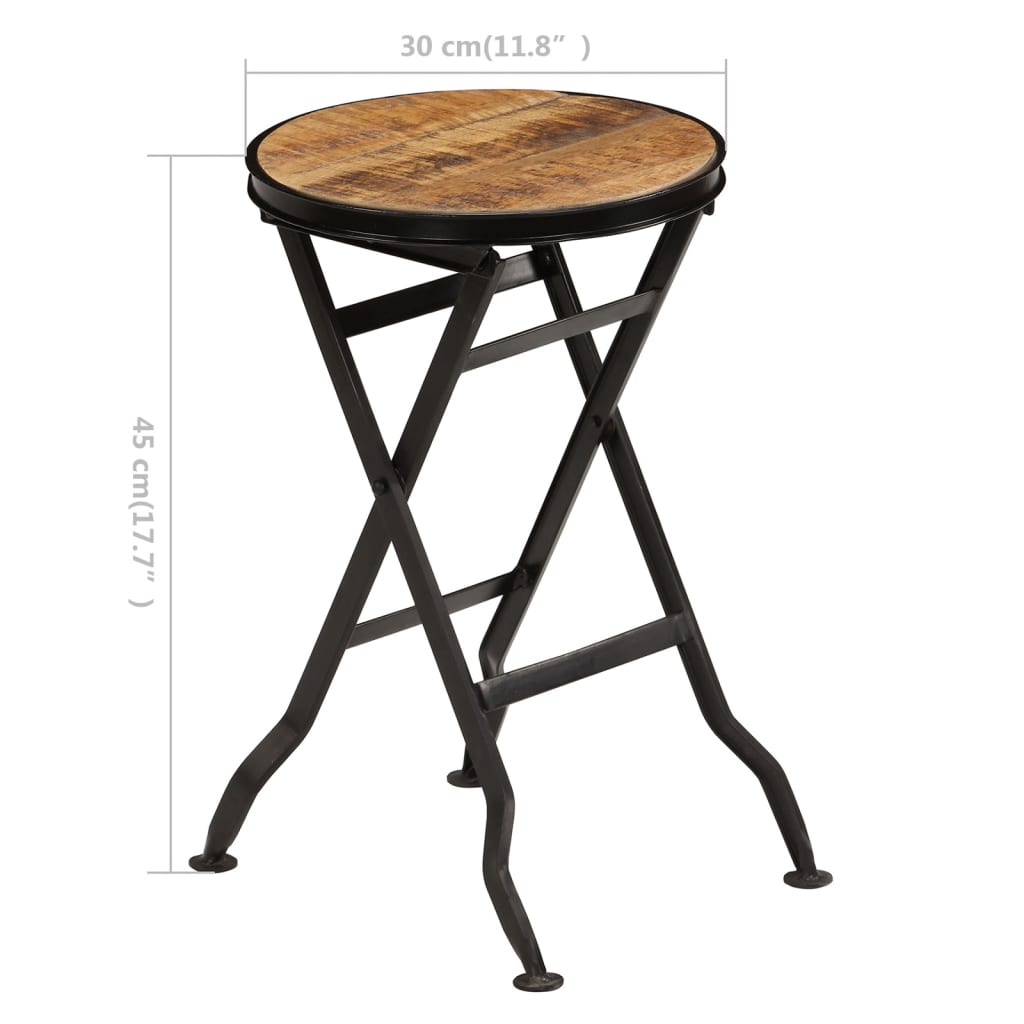 Bureau met inklapbaar krukje 115x50x76 cm massief mangohout is nu te koop bij PeponiXL, paradijselijk wonen!