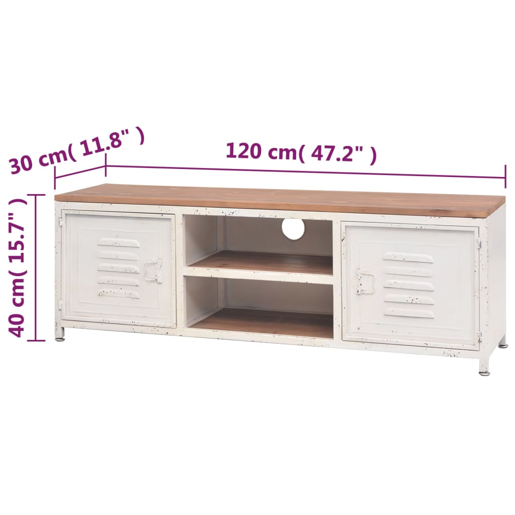 Tv-meubel 120x30x40 cm wit is nu te koop bij PeponiXL, paradijselijk wonen!