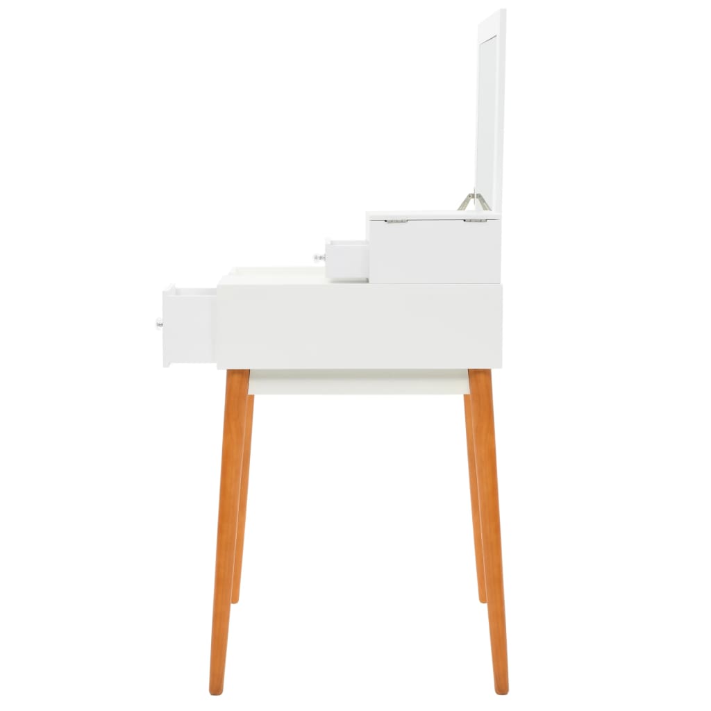 Kaptafel met spiegel 60x50x86 cm MDF is nu te koop bij PeponiXL, paradijselijk wonen!
