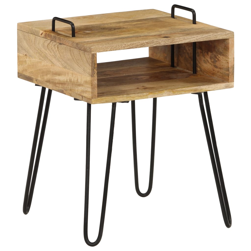 Nachtkastje 40x30x47 cm massief mangohout is nu te koop bij PeponiXL, paradijselijk wonen!