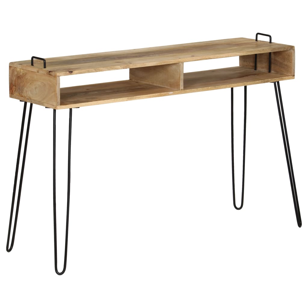 Wandtafel 115x35x76 cm massief mangohout is nu te koop bij PeponiXL, paradijselijk wonen!