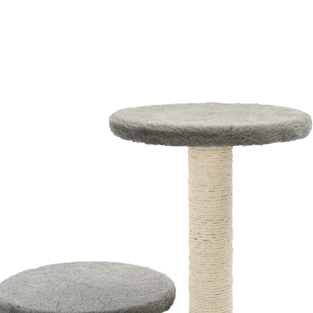 Kattenkrabpaal met sisal krabpalen 60 cm grijs is nu te koop bij PeponiXL, paradijselijk wonen!