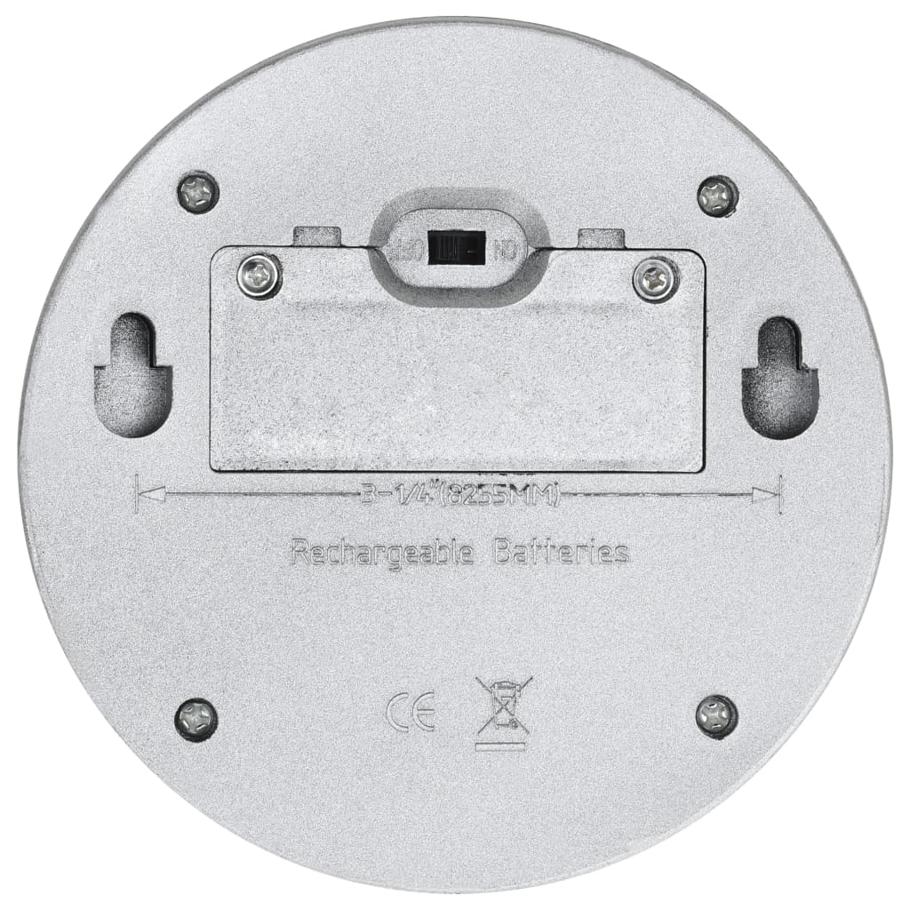 LED-wandlampen solar rond zilver 12 st is nu te koop bij PeponiXL, paradijselijk wonen!