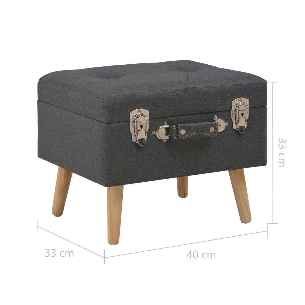 Opbergkruk 40 cm stof donkergrijs is nu te koop bij PeponiXL, paradijselijk wonen!