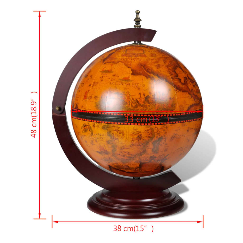 Globebar tafelmodel eucalyptushout is nu te koop bij PeponiXL, paradijselijk wonen!