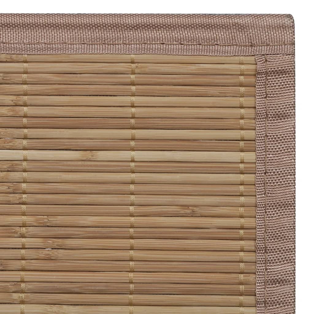 Tapijt rechthoekig 120x180 cm bamboe bruin is nu te koop bij PeponiXL, paradijselijk wonen!