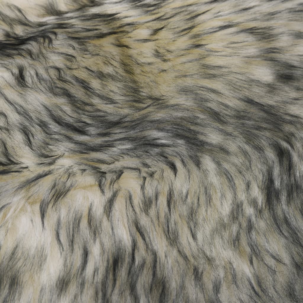 Vloerkleed 60x180 cm schapenvacht gemêleerd donkergrijs is nu te koop bij PeponiXL, paradijselijk wonen!