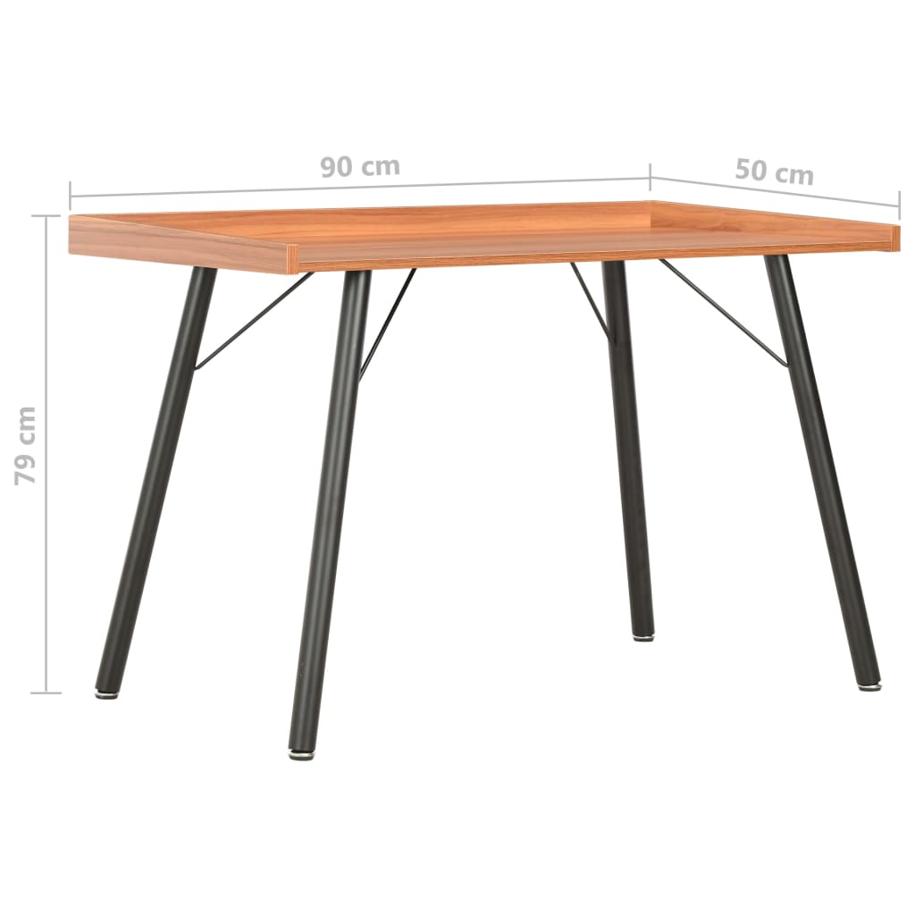 Bureau 90x50x79 cm bruin is nu te koop bij PeponiXL, paradijselijk wonen!
