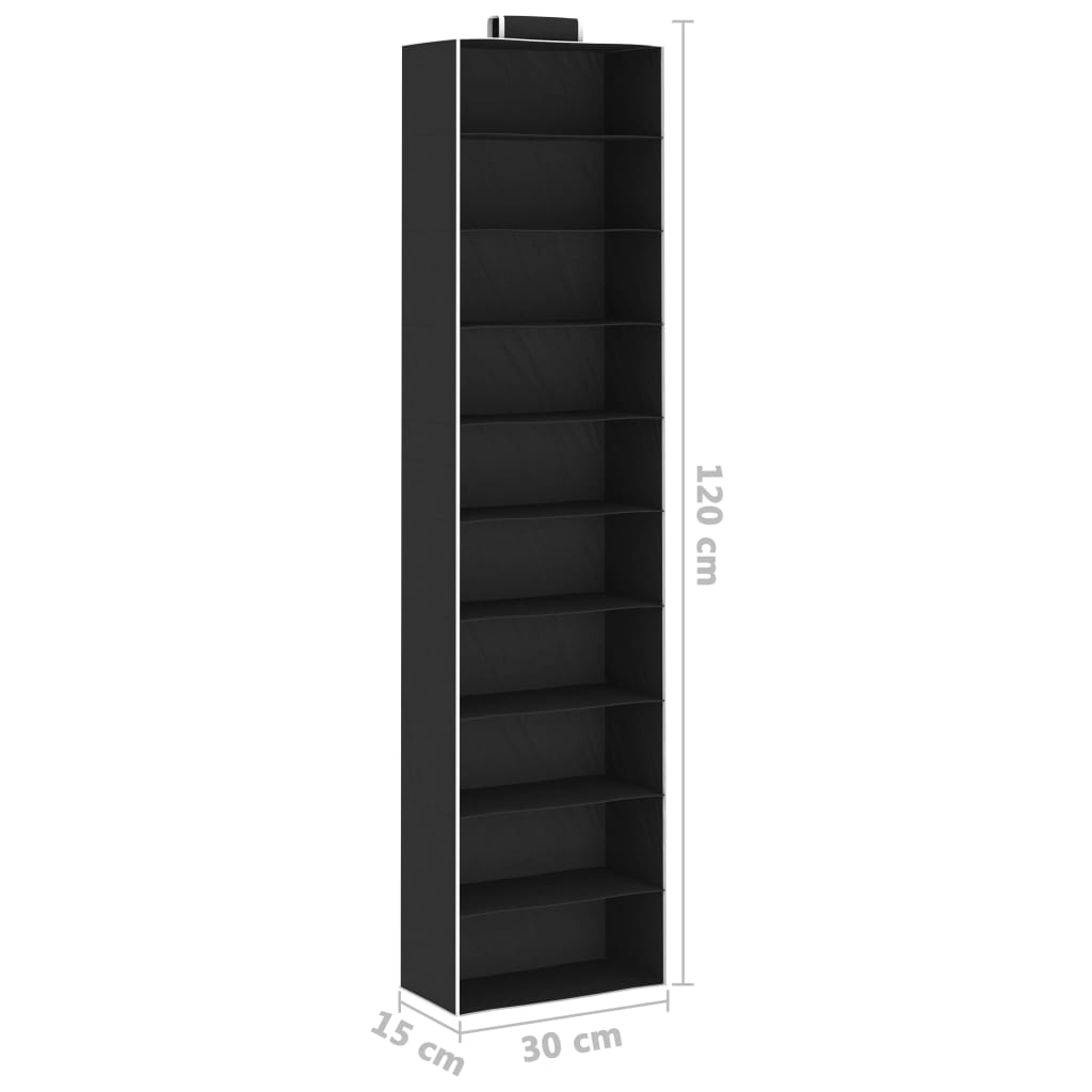 Kledingorganisers hangend 2 st met 10 schappen stof is nu te koop bij PeponiXL, paradijselijk wonen!