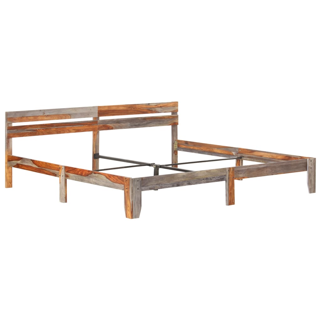 Bedframe zonder matras massief hout 200x200 cm is nu te koop bij PeponiXL, paradijselijk wonen!