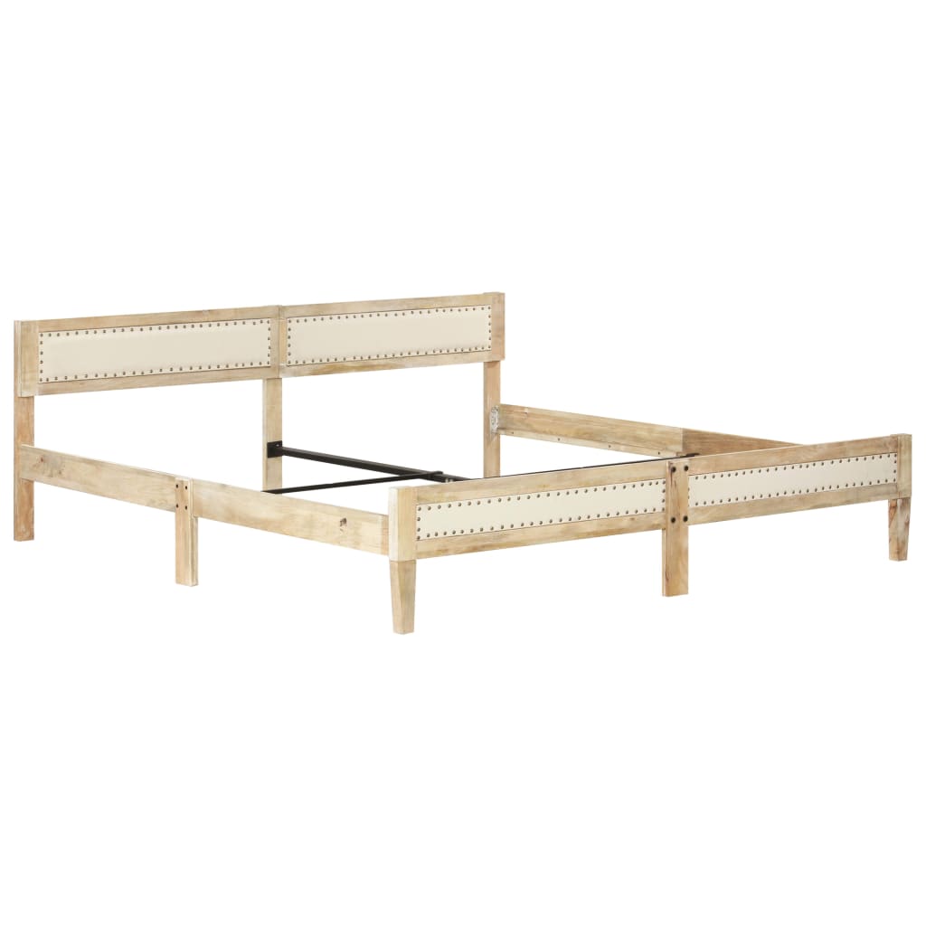 Bedframe massief mangohout 200 cm is nu te koop bij PeponiXL, paradijselijk wonen!