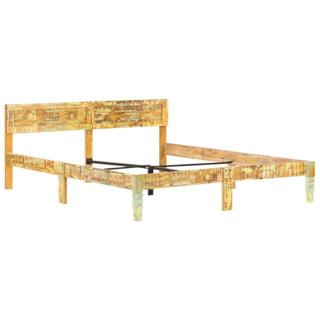 Bedframe massief gerecycled hout 180x200 cm is nu te koop bij PeponiXL, paradijselijk wonen!