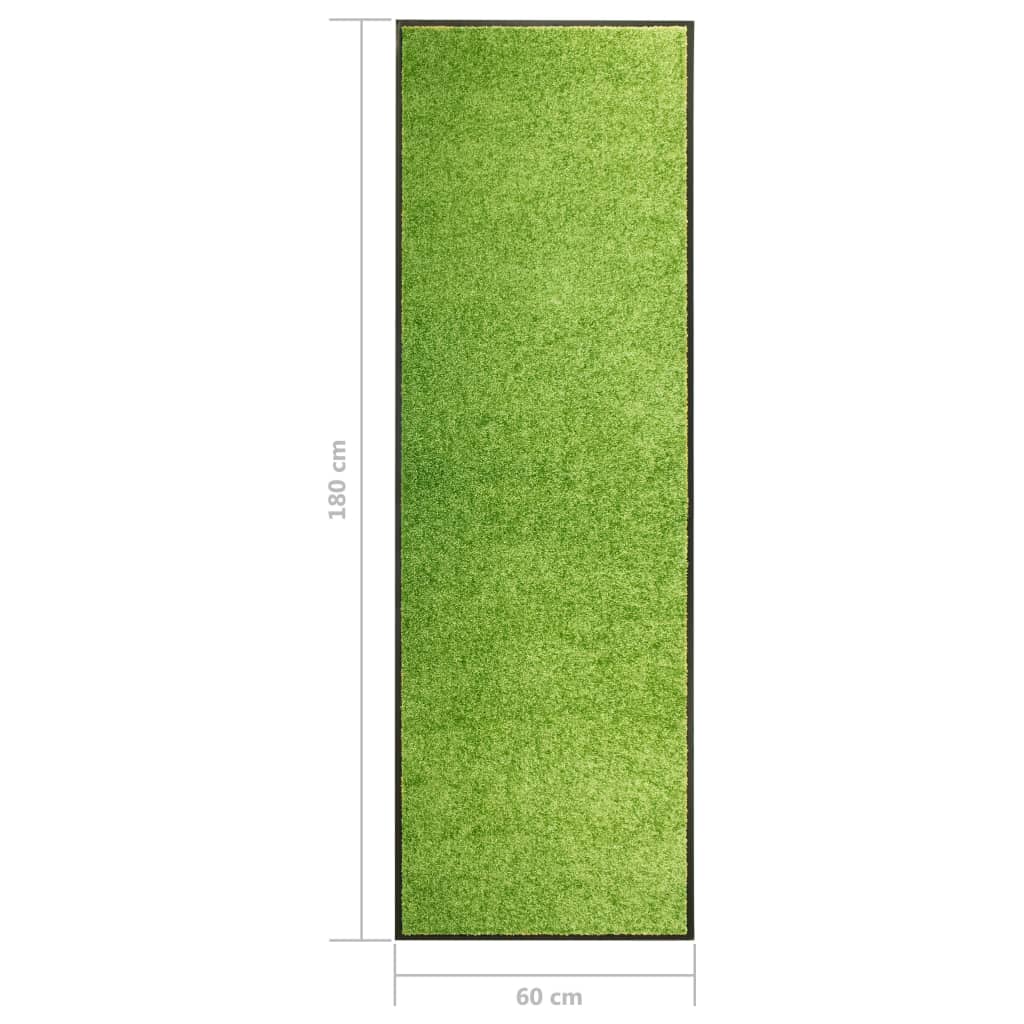 Deurmat wasbaar 60x180 cm groen is nu te koop bij PeponiXL, paradijselijk wonen!