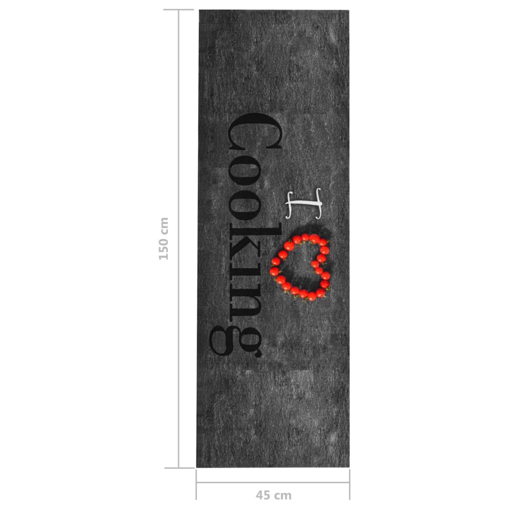 Keukenmat wasbaar Cooking 45x150 cm is nu te koop bij PeponiXL, paradijselijk wonen!