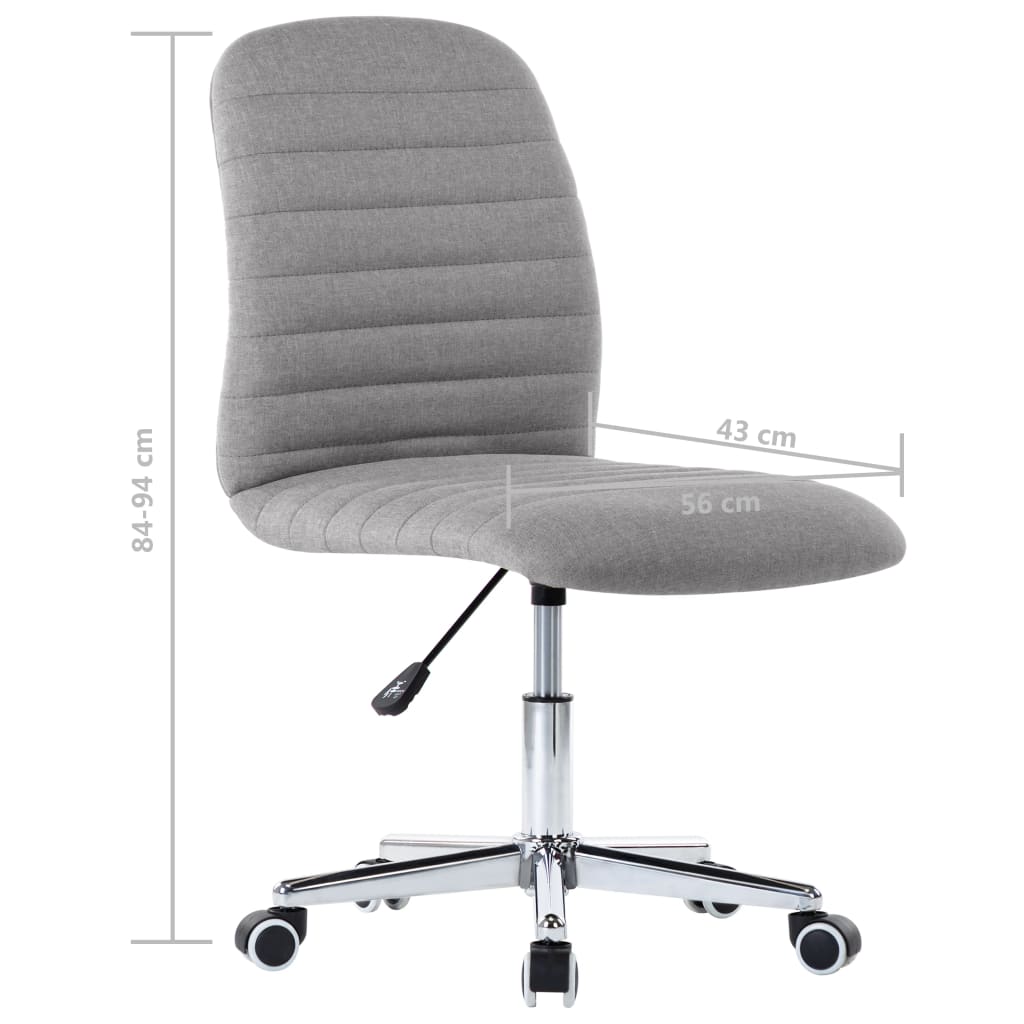 Eetkamerstoelen 4 st stof lichtgrijs is nu te koop bij PeponiXL, paradijselijk wonen!