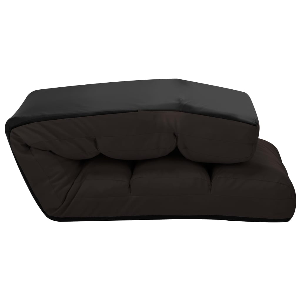 Vloerstoel inklapbaar kunstleer bruin is nu te koop bij PeponiXL, paradijselijk wonen!