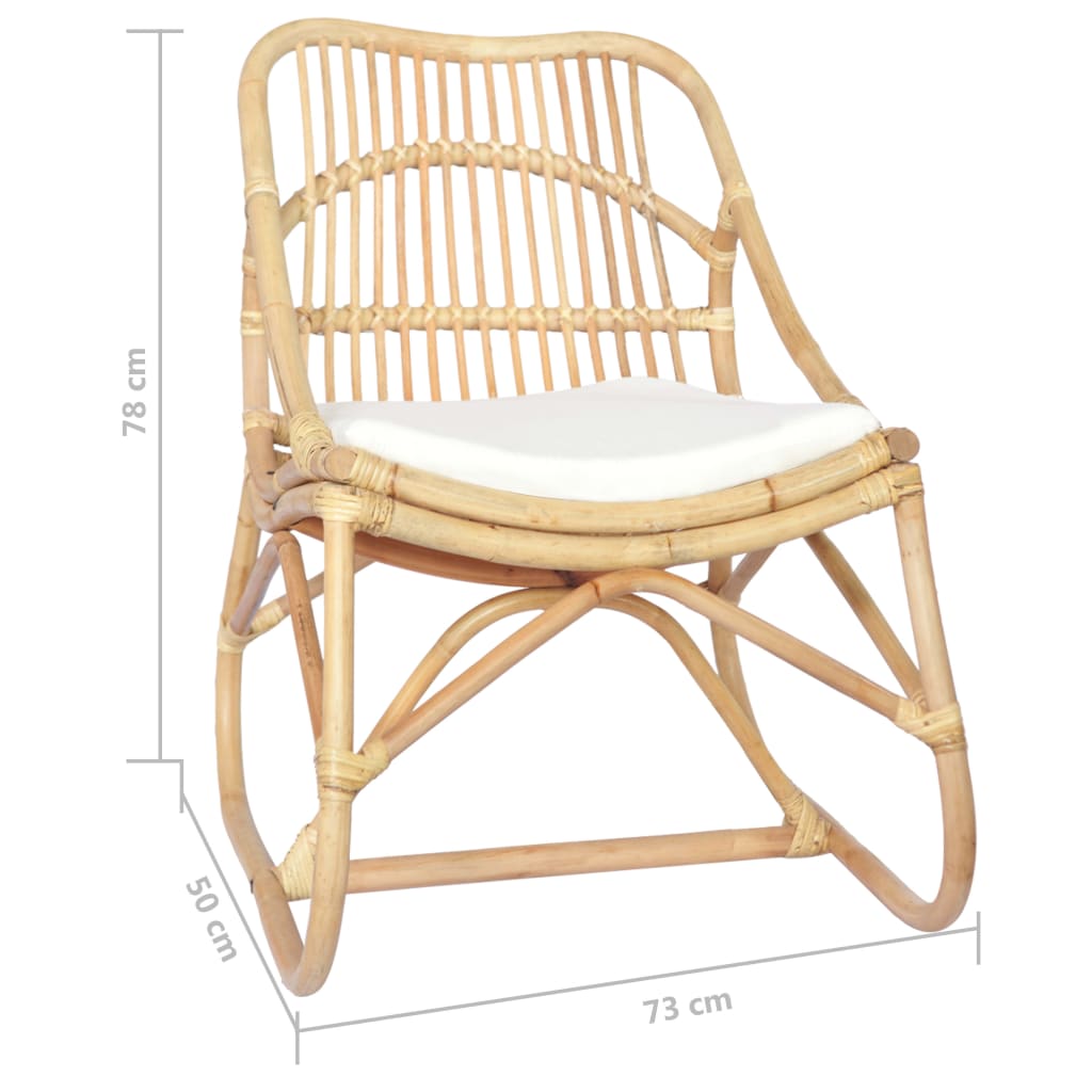 Stoel rattan en linnen is nu te koop bij PeponiXL, paradijselijk wonen!