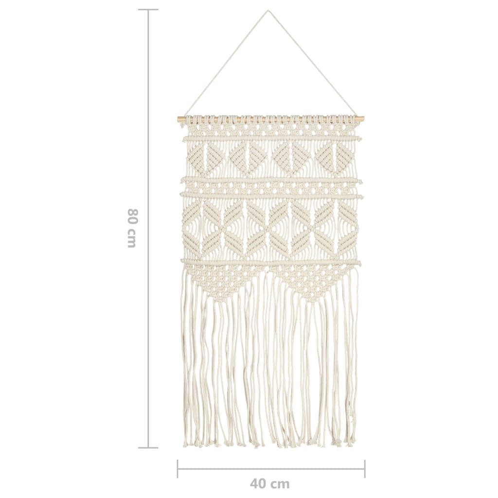 Wandhanger macramé 40x80 cm katoen is nu te koop bij PeponiXL, paradijselijk wonen!