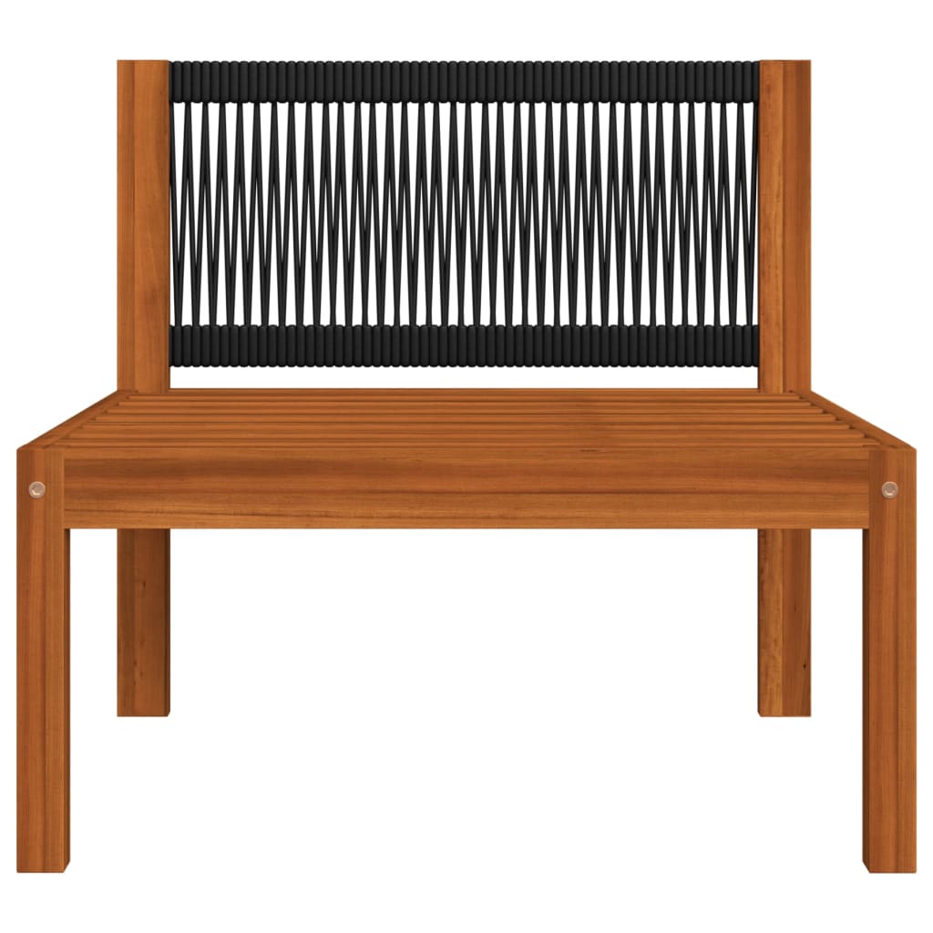 11-delige tuinloungeset met kussens crèmekleurig acaciahout en touw is nu te koop bij PeponiXL, paradijselijk wonen!