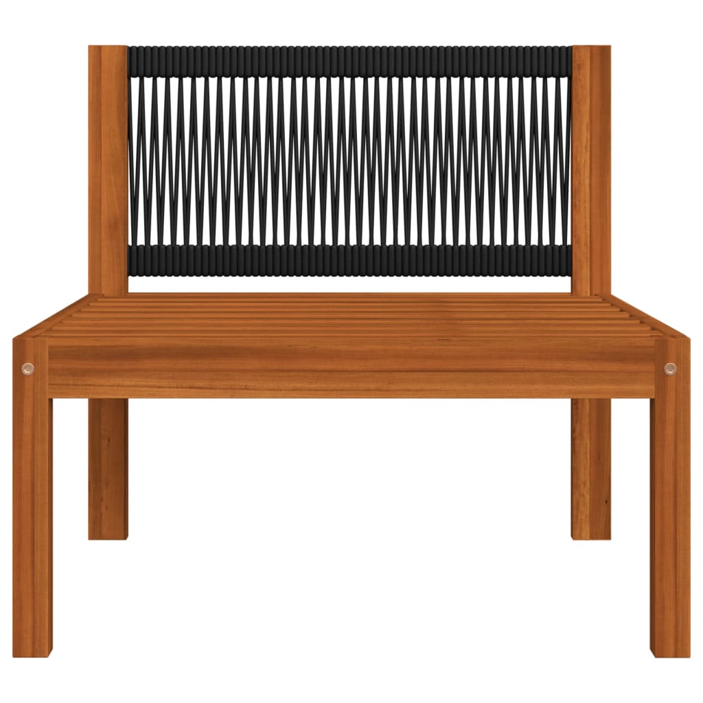 6-delige tuinloungeset met kussens crèmekleurig acaciahout en touw is nu te koop bij PeponiXL, paradijselijk wonen!