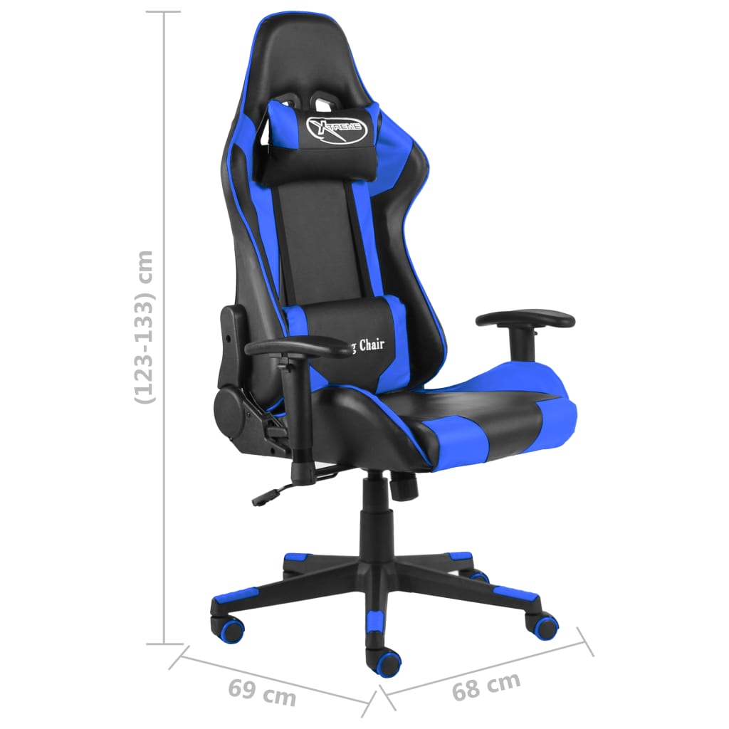 Gamestoel draaibaar PVC blauw is nu te koop bij PeponiXL, paradijselijk wonen!