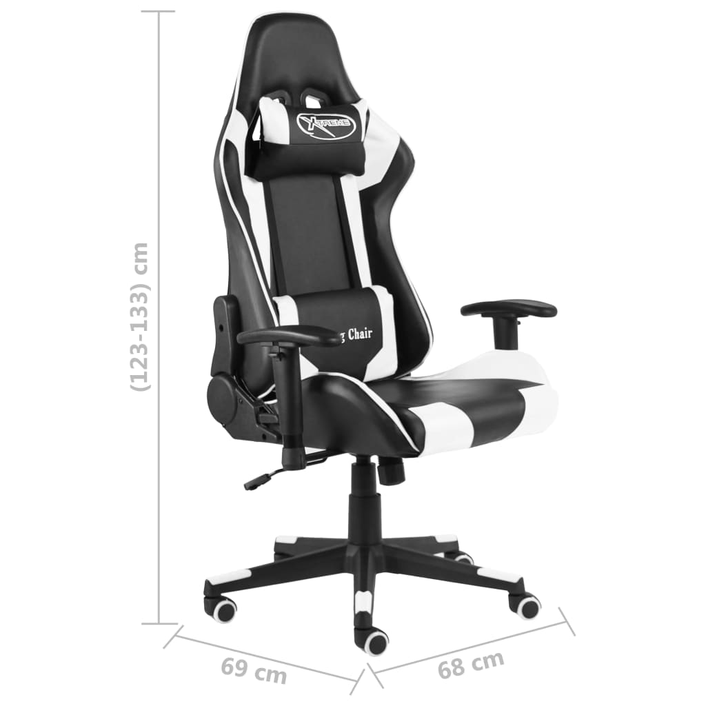 Gamestoel draaibaar PVC wit is nu te koop bij PeponiXL, paradijselijk wonen!