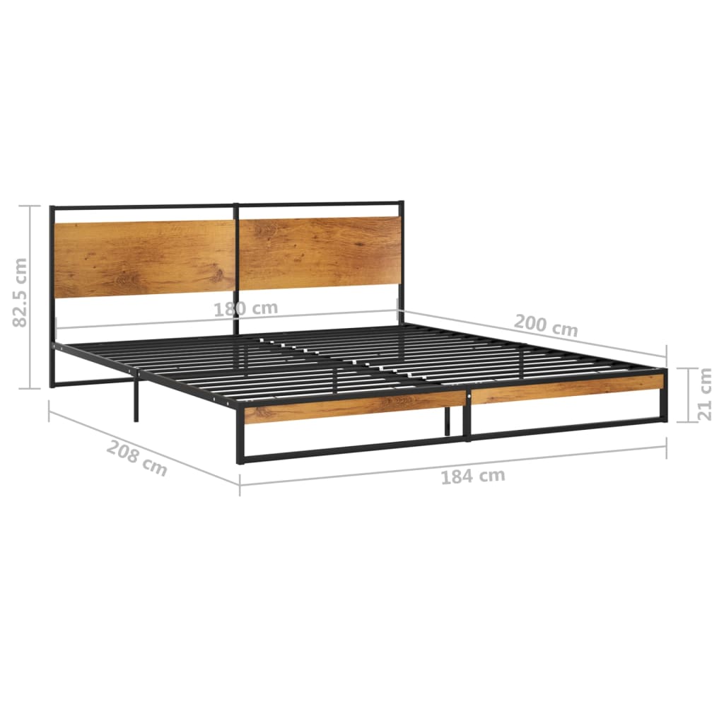 Bedframe metaal 180x200 cm is nu te koop bij PeponiXL, paradijselijk wonen!