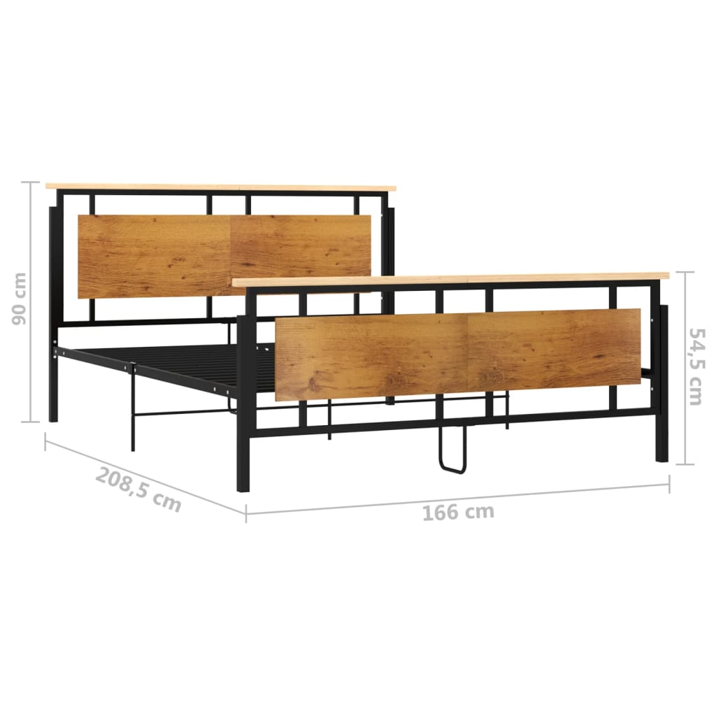 Bedframe metaal 160x200 cm is nu te koop bij PeponiXL, paradijselijk wonen!
