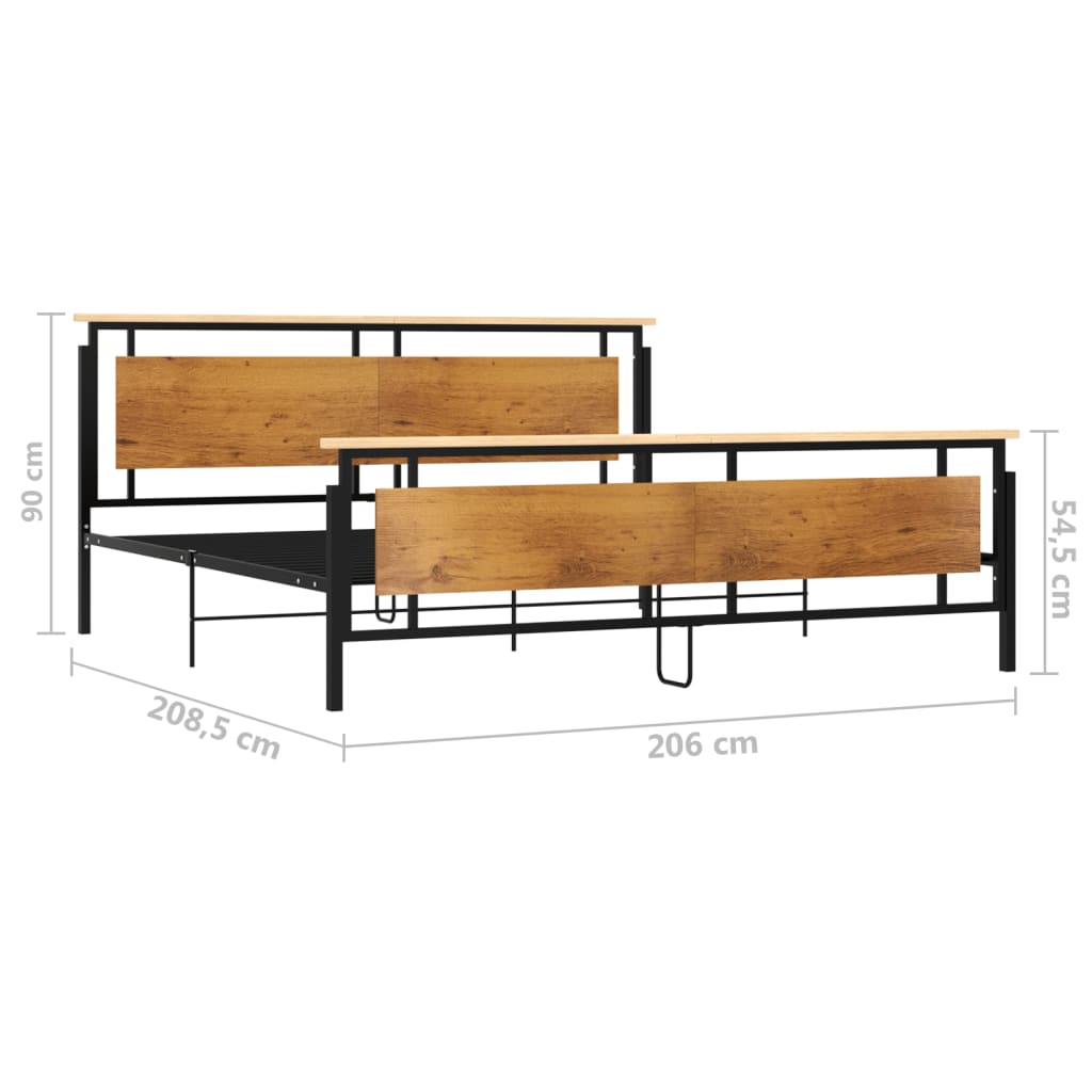Bedframe metaal 200x200 cm is nu te koop bij PeponiXL, paradijselijk wonen!