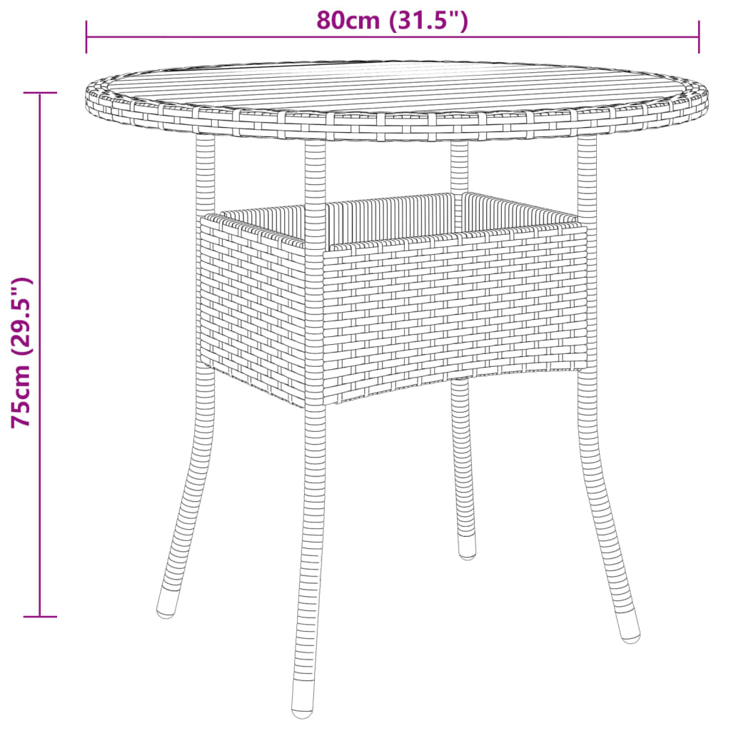 5-delige Tuinset poly rattan zwart is nu te koop bij PeponiXL, paradijselijk wonen!