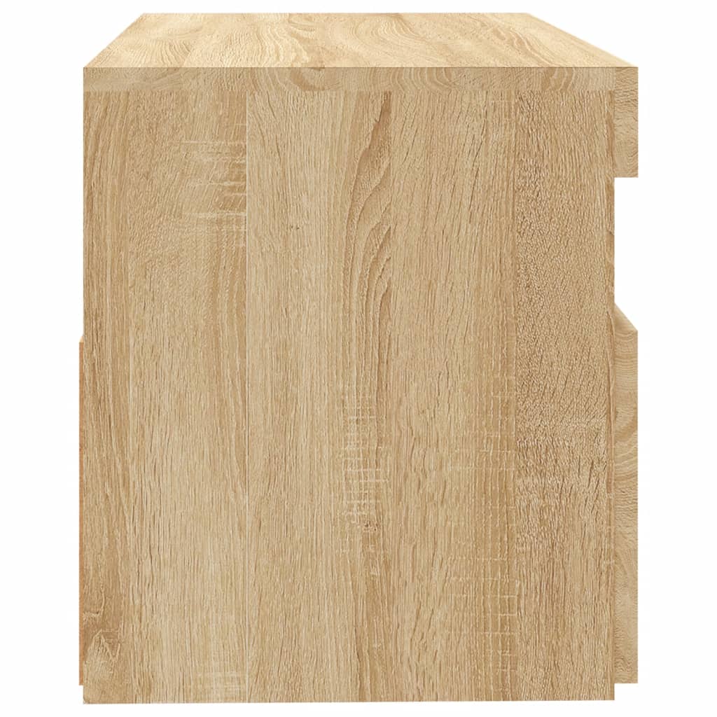 Tv-meubel met LED-verlichting 60x35x40 cm sonoma eikenkleurig is nu te koop bij PeponiXL, paradijselijk wonen!