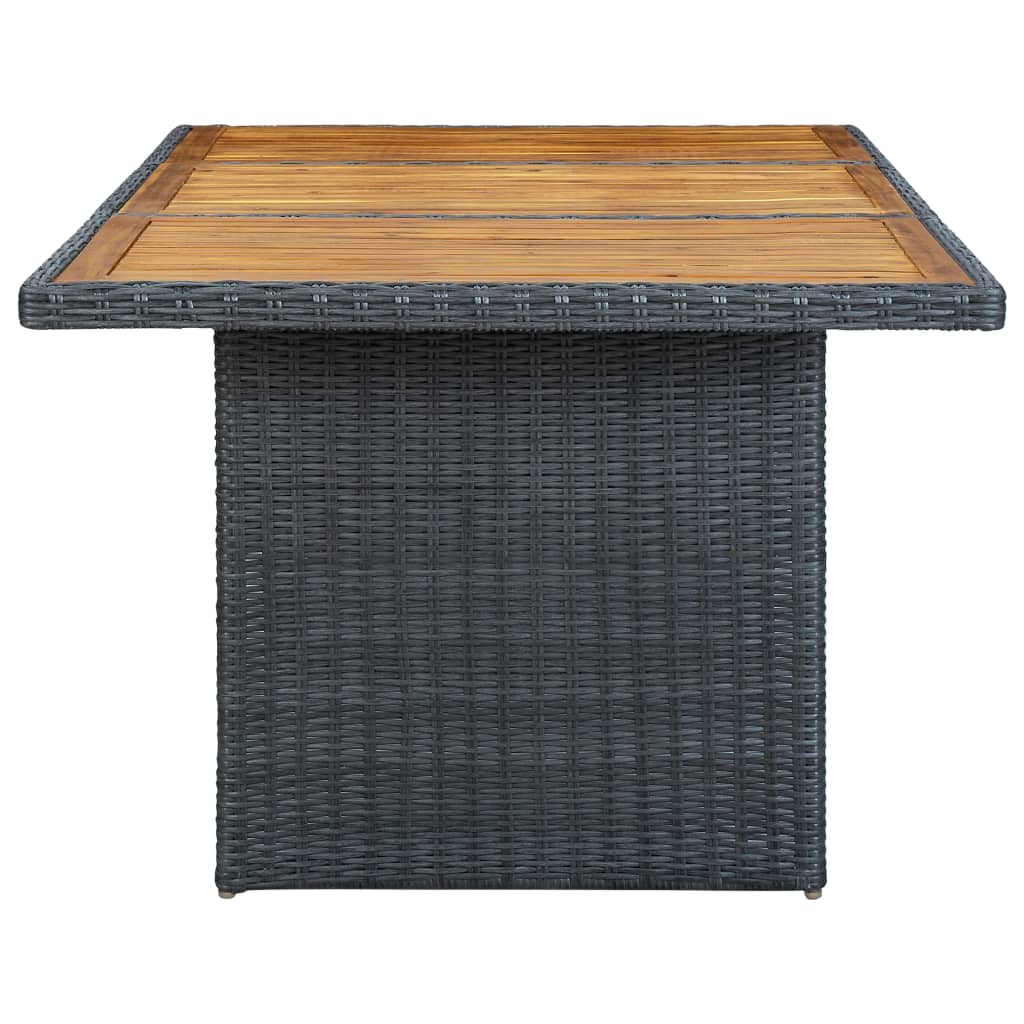 9-delige Tuinset met kussens poly rattan donkergrijs is nu te koop bij PeponiXL, paradijselijk wonen!