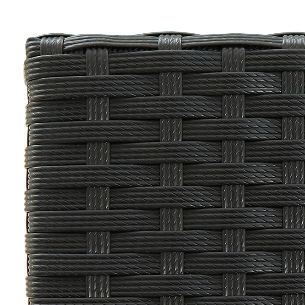 5-delige Tuinbarset poly rattan zwart is nu te koop bij PeponiXL, paradijselijk wonen!