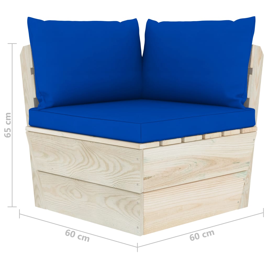 Tuinbank 2-zits met kussens pallet vurenhout is nu te koop bij PeponiXL, paradijselijk wonen!